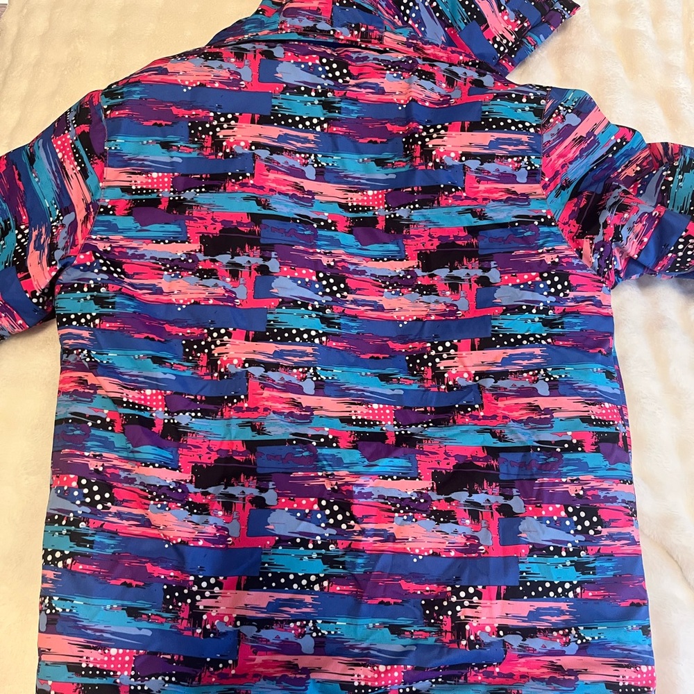 Colorful Patterned Jacket with Hood - Picture 3 of 3